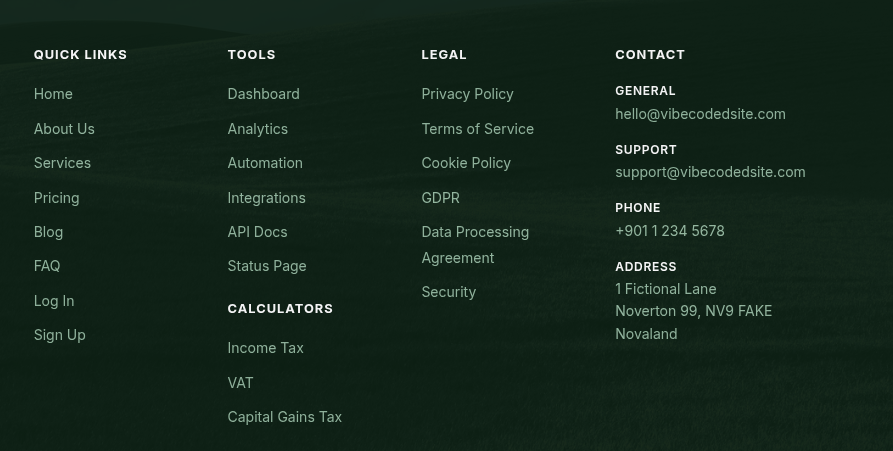 examples of headers being AI generated 2